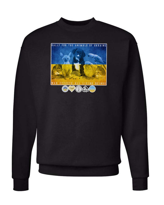 Unisex | Rally For Ukraine | Crewneck Sweatshirt - Arm The Animals Clothing Co.