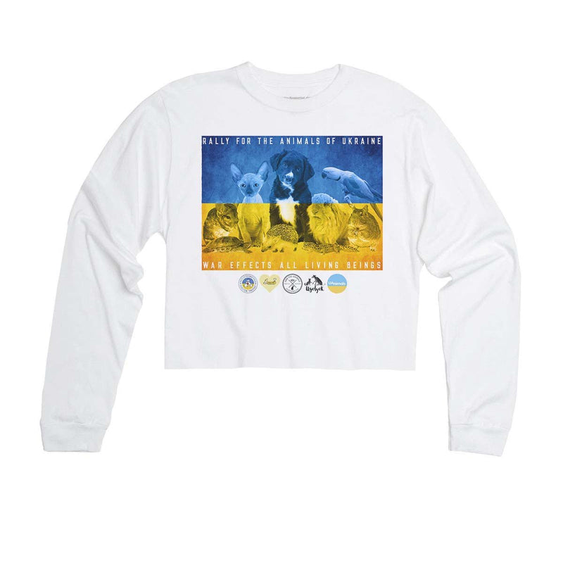 Load image into Gallery viewer, Unisex | Rally For Ukraine | Cutie Long Sleeve - Arm The Animals Clothing Co.

