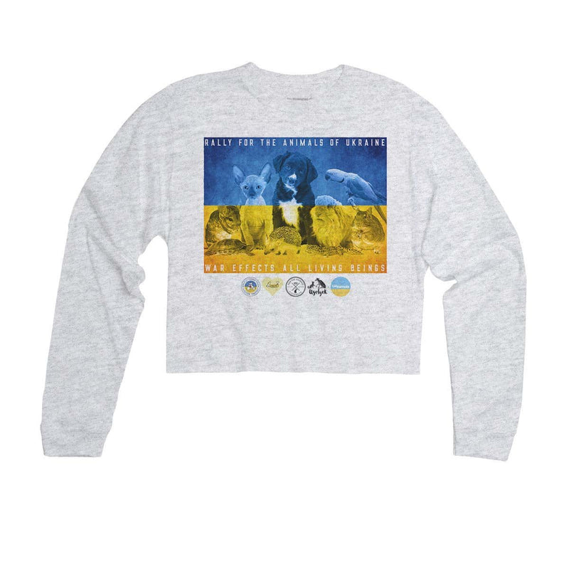 Load image into Gallery viewer, Unisex | Rally For Ukraine | Cutie Long Sleeve - Arm The Animals Clothing Co.
