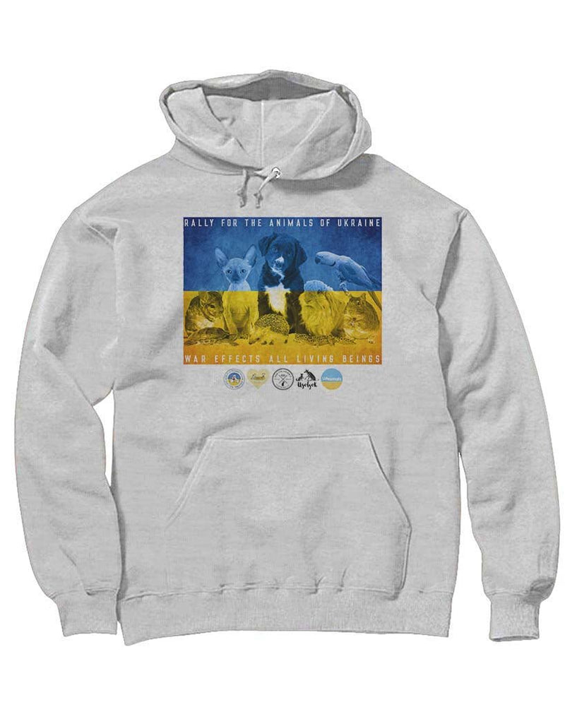 Load image into Gallery viewer, Unisex | Rally For Ukraine | Hoodie - Arm The Animals Clothing Co.
