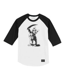 Unisex | Reaper Kitty | 3/4 Sleeve Raglan - Arm The Animals Clothing LLC