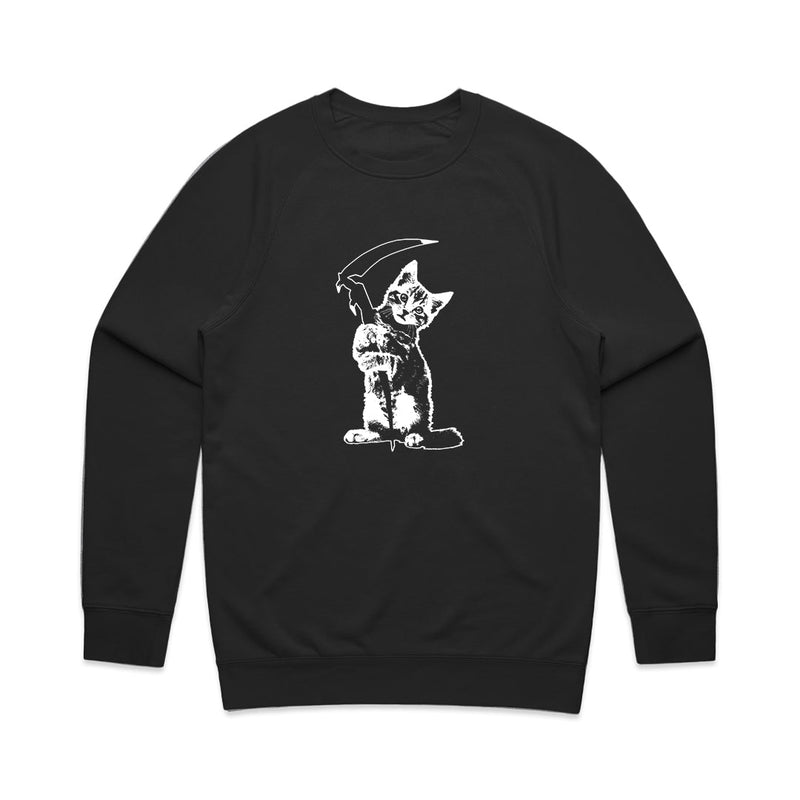 Load image into Gallery viewer, Unisex | Reaper Kitty | Crewneck Sweatshirt - Arm The Animals Clothing LLC
