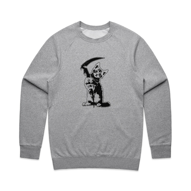Load image into Gallery viewer, Unisex | Reaper Kitty | Crewneck Sweatshirt - Arm The Animals Clothing LLC
