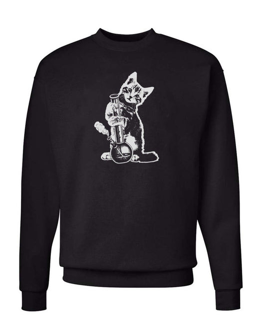 Unisex | Reefer Kitty | Crewneck Sweatshirt - Arm The Animals Clothing Co.