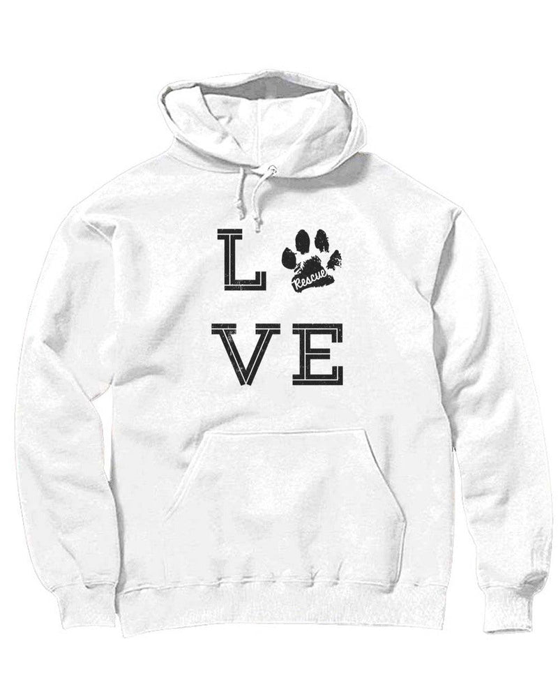 Load image into Gallery viewer, Unisex | Rescue With Love | Hoodie - Arm The Animals Clothing Co.
