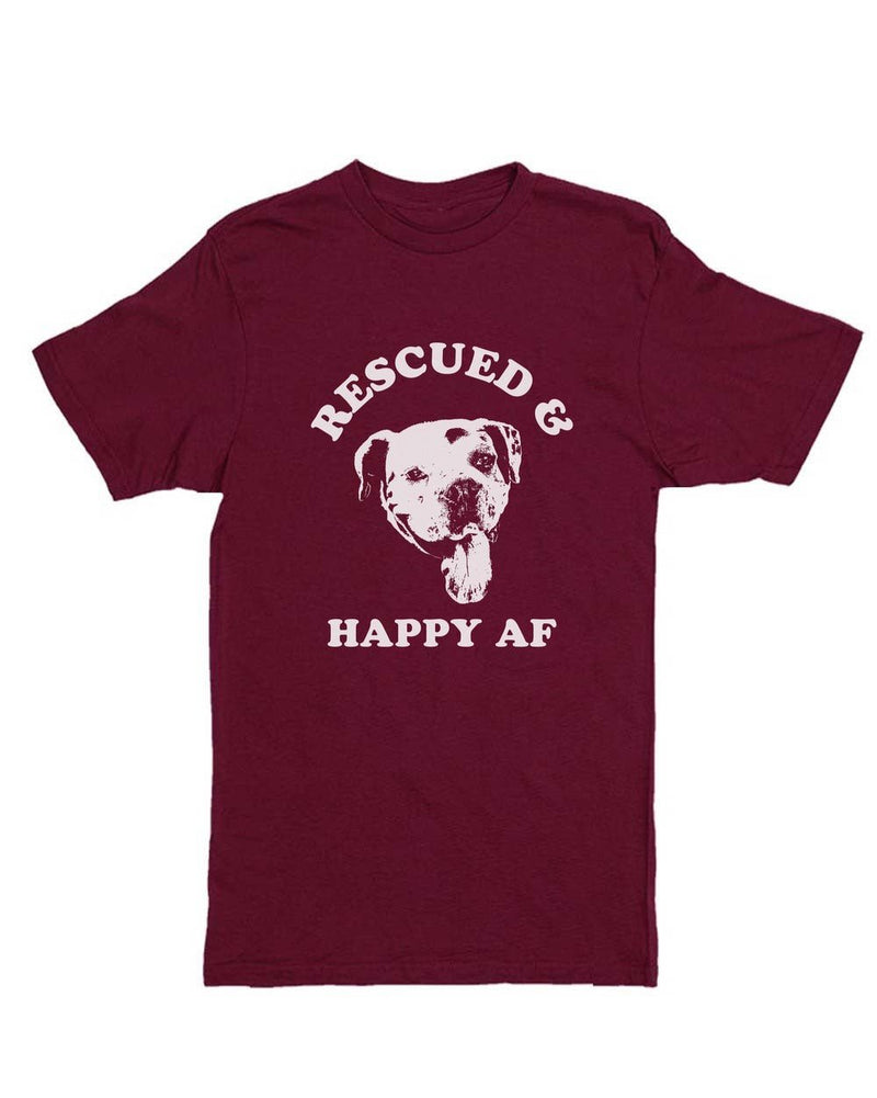 Load image into Gallery viewer, Unisex | Rescued and Happy AF | Crew - Arm The Animals Clothing Co.
