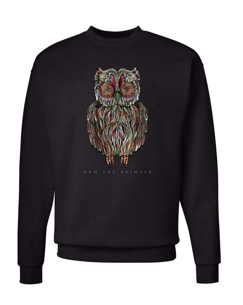 Load image into Gallery viewer, Unisex | Rev-Owl-Ver | Crewneck Sweatshirt - Arm The Animals Clothing Co.
