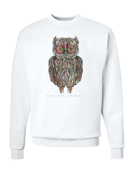 Unisex | Rev-Owl-Ver | Crewneck Sweatshirt - Arm The Animals Clothing Co.