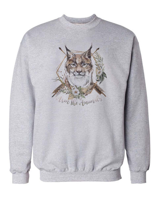 Unisex | Ridgeline Lynx | Crewneck Sweatshirt - Arm The Animals Clothing Co.