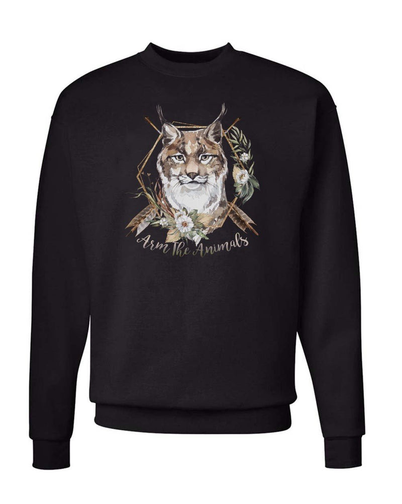 Load image into Gallery viewer, Unisex | Ridgeline Lynx | Crewneck Sweatshirt - Arm The Animals Clothing Co.
