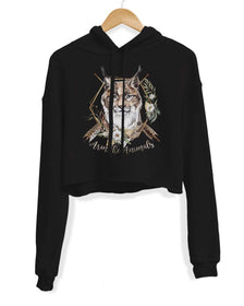 Unisex | Ridgeline Lynx | Crop Hoodie - Arm The Animals Clothing Co.