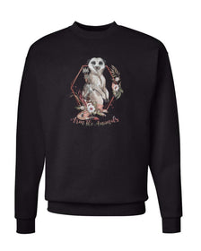 Unisex | Ridgeline Meerkat | Crewneck Sweatshirt - Arm The Animals Clothing Co.
