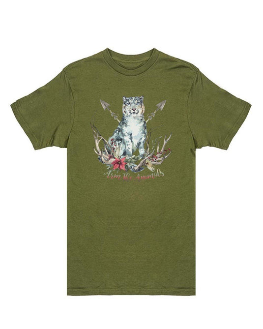 Unisex | Ridgeline Snow Leopard | Crew - Arm The Animals Clothing Co.