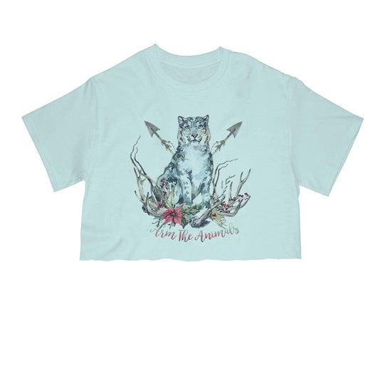 Unisex | Ridgeline Snow Leopard | Cut Tee - Arm The Animals Clothing Co.