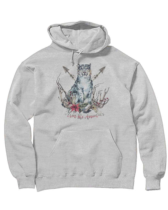 Unisex | Ridgeline Snow Leopard | Hoodie - Arm The Animals Clothing Co.