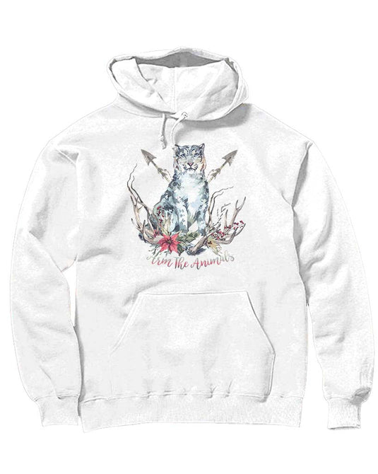 Unisex | Ridgeline Snow Leopard | Hoodie - Arm The Animals Clothing Co.