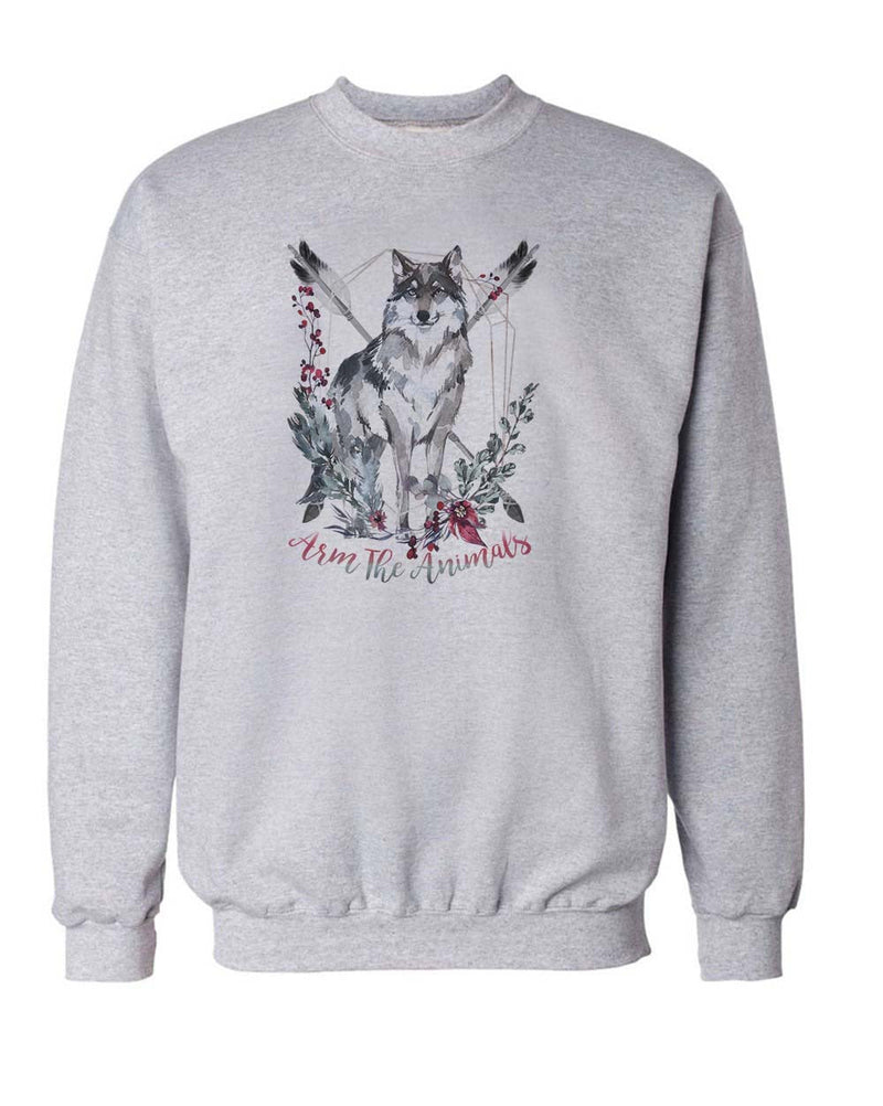Load image into Gallery viewer, Unisex | Ridgeline Wolf | Crewneck Sweatshirt - Arm The Animals Clothing Co.
