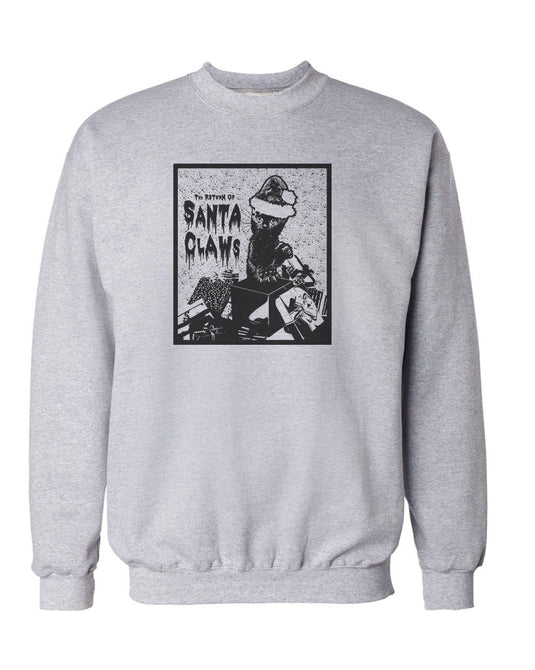 Unisex | Santa Claws | Crewneck Sweatshirt - Arm The Animals Clothing Co.