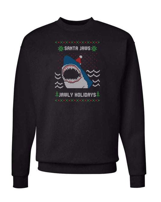 Unisex | Santa Jaws | Crewneck Sweatshirt - Arm The Animals Clothing LLC