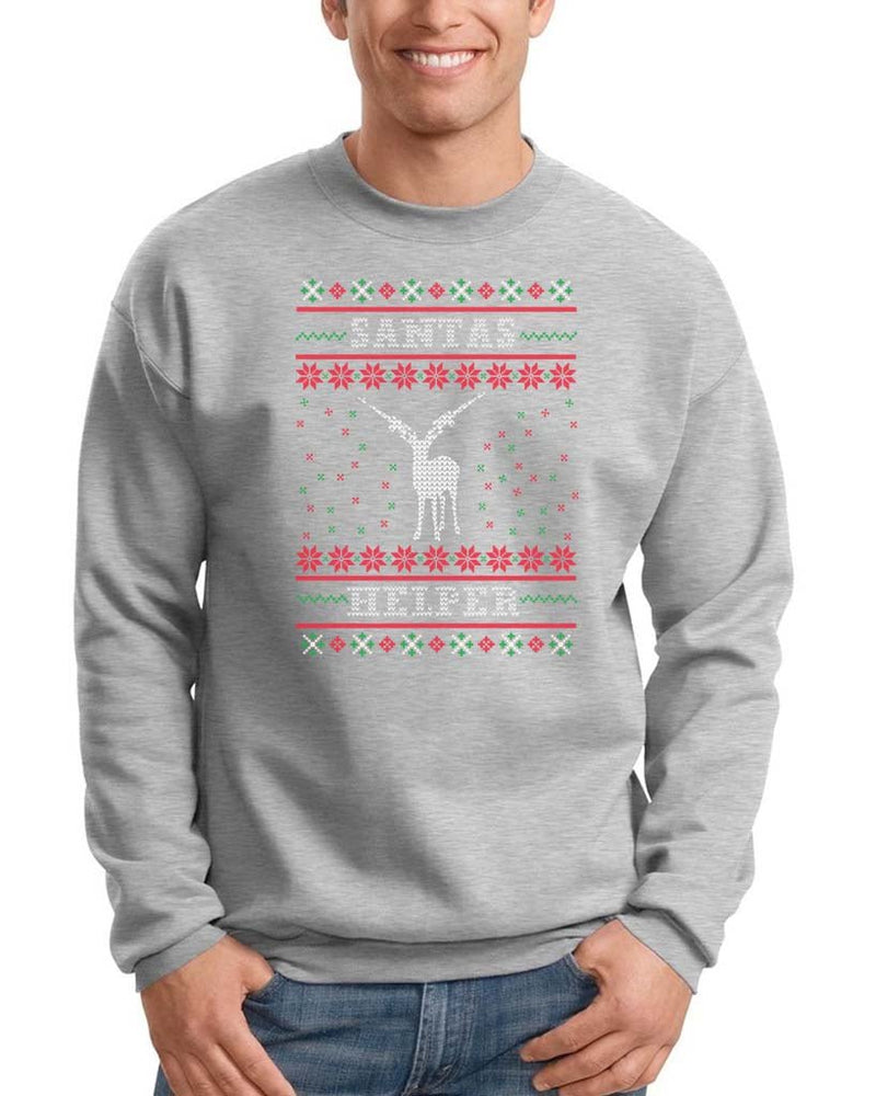 Load image into Gallery viewer, Unisex | Santa&#39;s Helper | Crewneck Sweatshirt - Arm The Animals Clothing LLC
