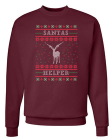 Unisex | Santa's Helper | Crewneck Sweatshirt - Arm The Animals Clothing LLC