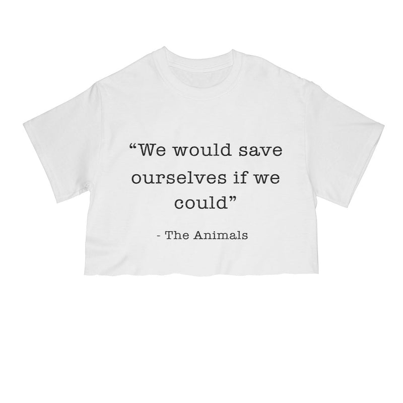Load image into Gallery viewer, Unisex | Save Ourselves | Cut Tee - Arm The Animals Clothing Co.
