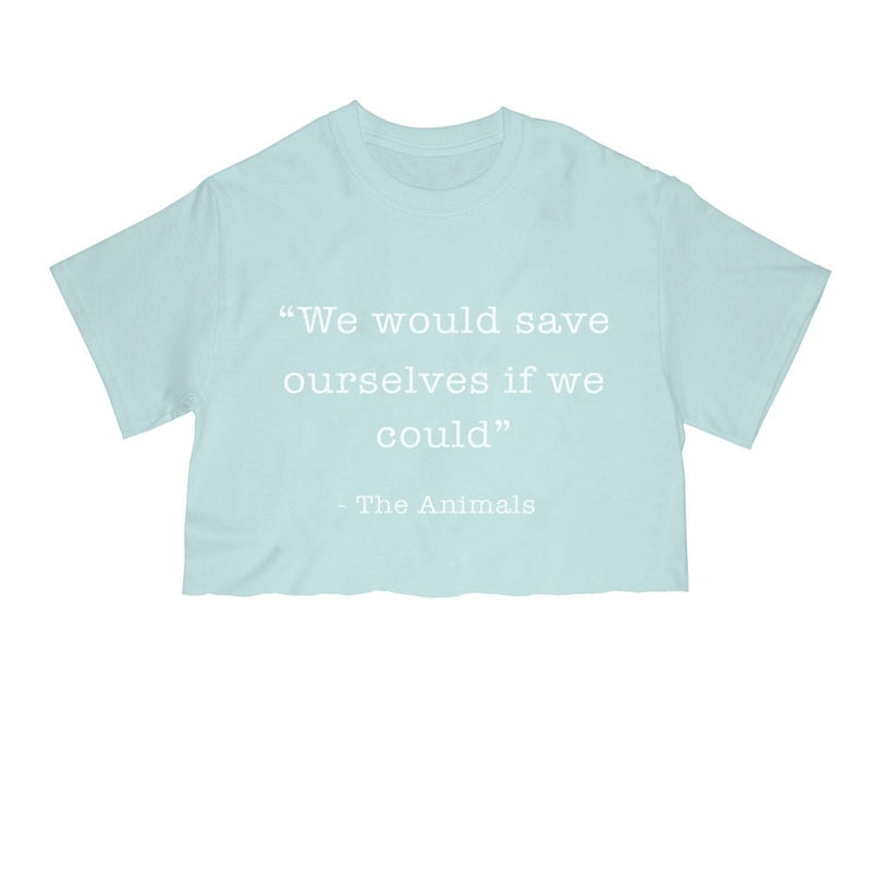 Load image into Gallery viewer, Unisex | Save Ourselves | Cut Tee - Arm The Animals Clothing Co.
