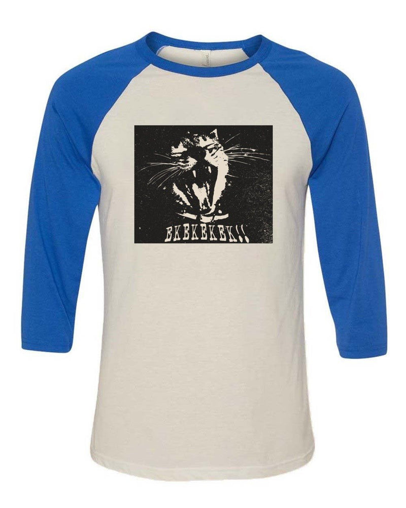Load image into Gallery viewer, Unisex | Scream Ekekeke | 3/4 Sleeve Raglan - Arm The Animals Clothing Co.
