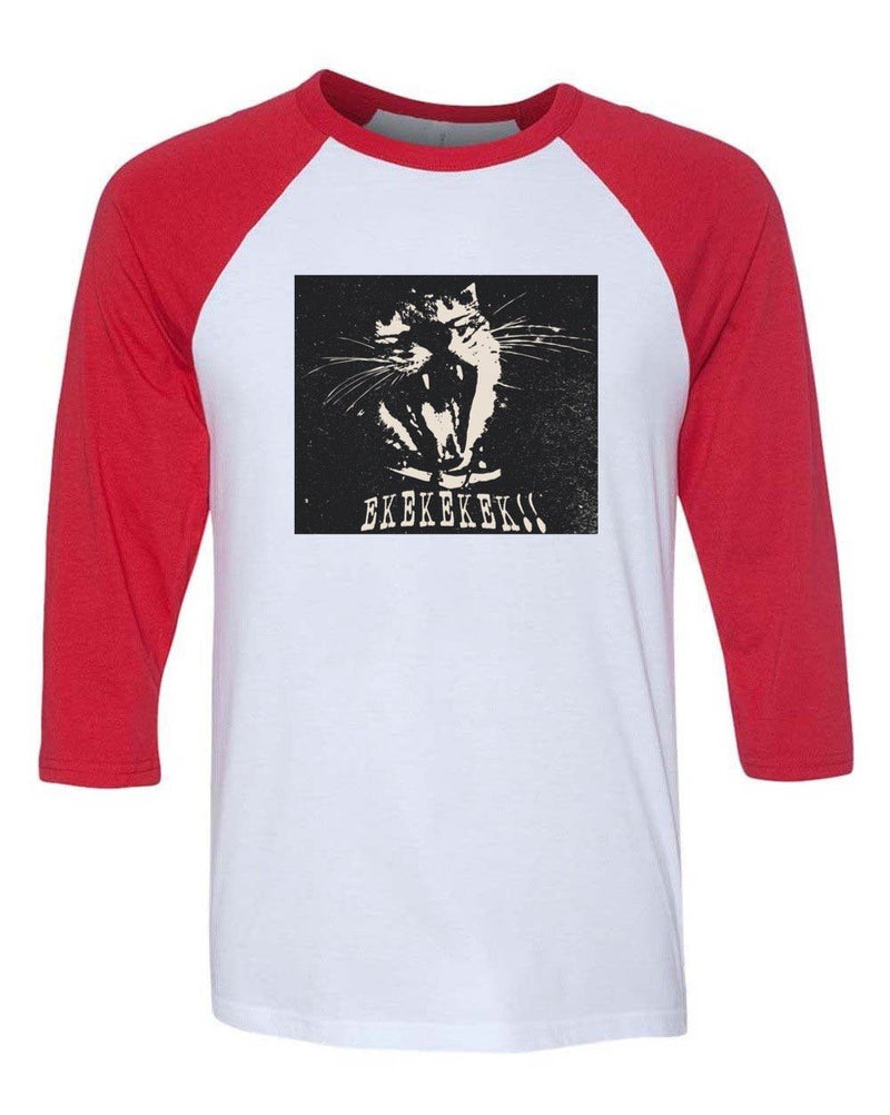 Load image into Gallery viewer, Unisex | Scream Ekekeke | 3/4 Sleeve Raglan - Arm The Animals Clothing Co.
