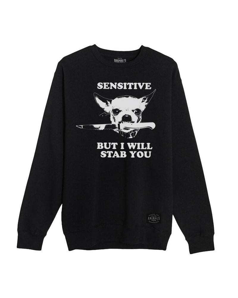 Load image into Gallery viewer, Unisex | Sensitive (Dog Version) | Crewneck Sweatshirt - Arm The Animals Clothing Co.
