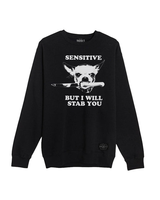 Unisex | Sensitive (Dog Version) | Crewneck Sweatshirt - Arm The Animals Clothing Co.