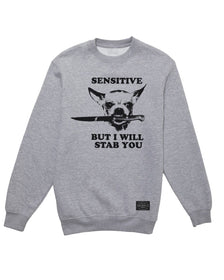 Unisex | Sensitive (Dog Version) | Crewneck Sweatshirt - Arm The Animals Clothing Co.