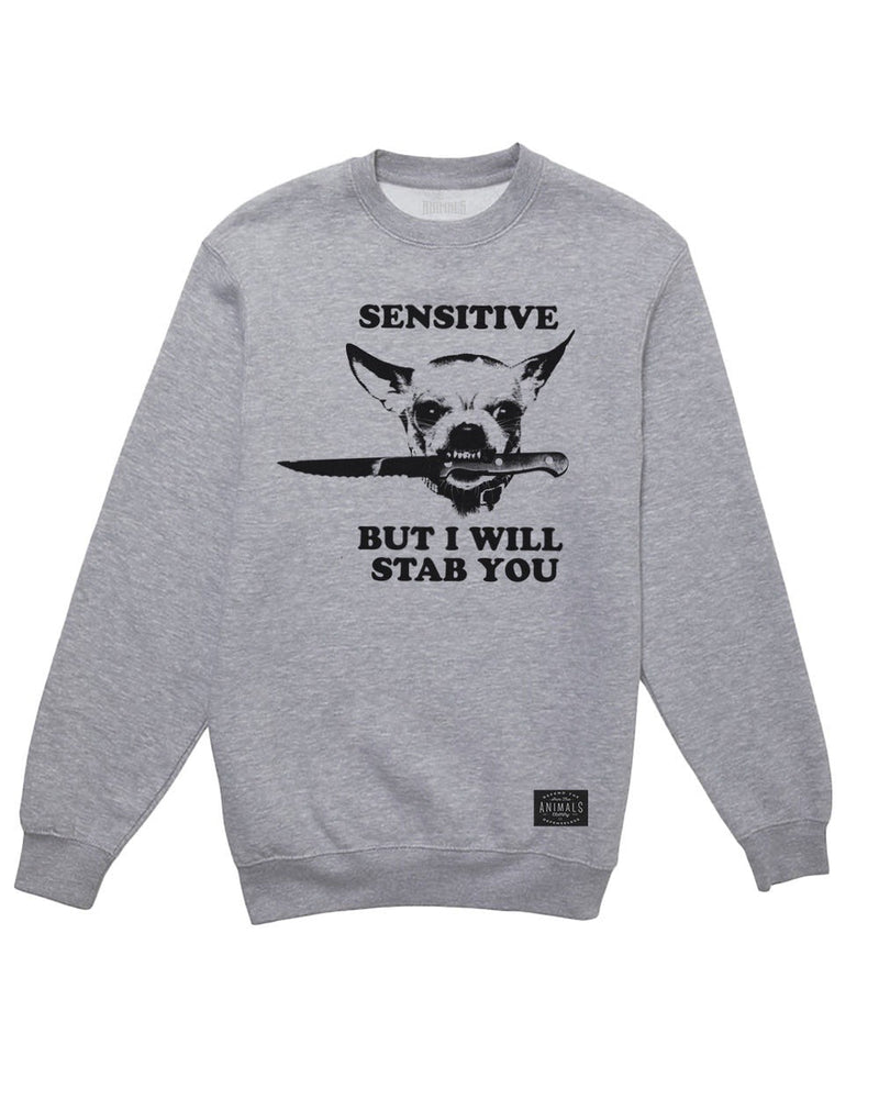 Load image into Gallery viewer, Unisex | Sensitive (Dog Version) | Crewneck Sweatshirt - Arm The Animals Clothing Co.
