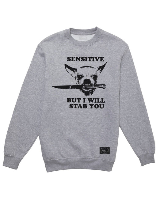 Unisex | Sensitive (Dog Version) | Crewneck Sweatshirt - Arm The Animals Clothing Co.