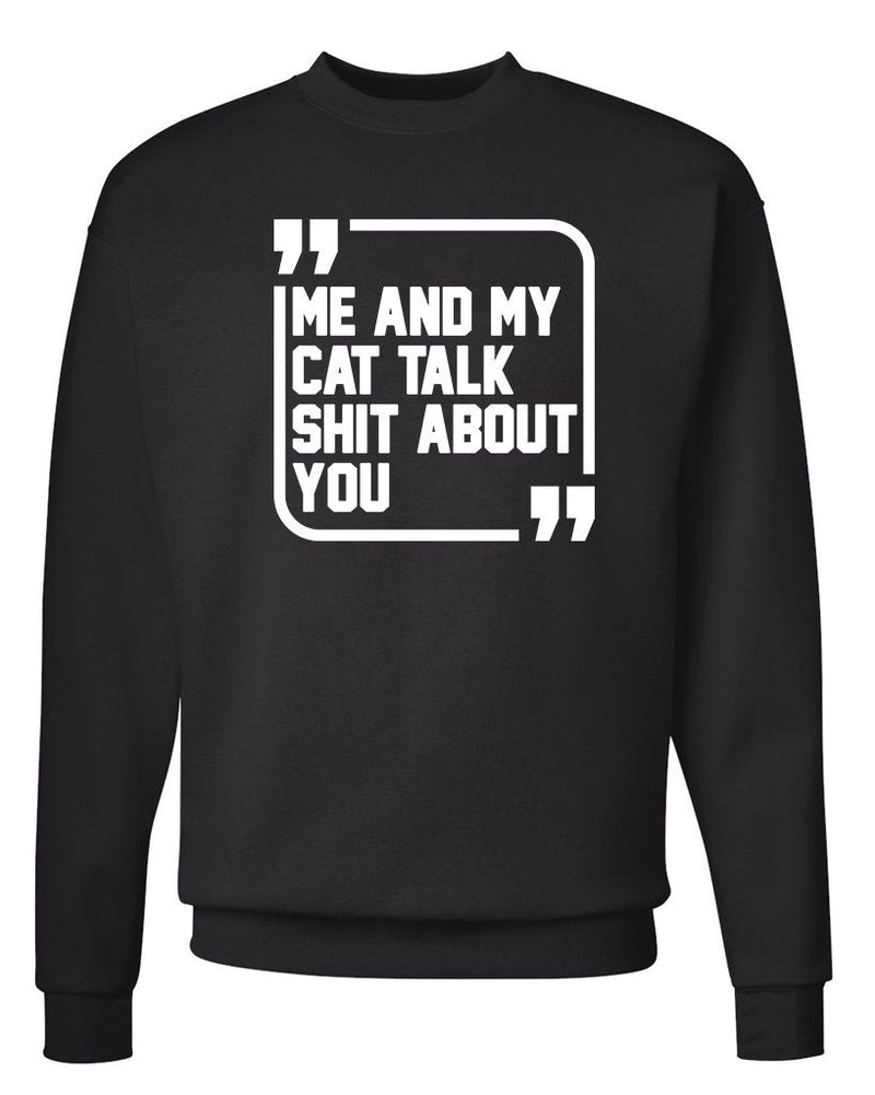 Load image into Gallery viewer, Unisex | Sh*t Talkers (Cat) | Crewneck Sweatshirt - Arm The Animals Clothing Co.
