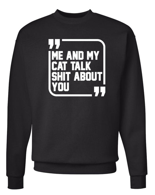 Unisex | Sh*t Talkers (Cat) | Crewneck Sweatshirt - Arm The Animals Clothing Co.