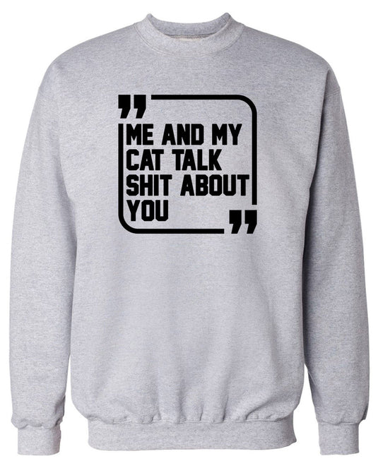 Unisex | Sh*t Talkers (Cat) | Crewneck Sweatshirt - Arm The Animals Clothing Co.