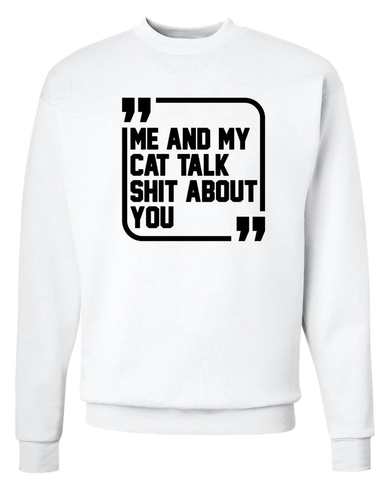 Load image into Gallery viewer, Unisex | Sh*t Talkers (Cat) | Crewneck Sweatshirt - Arm The Animals Clothing Co.
