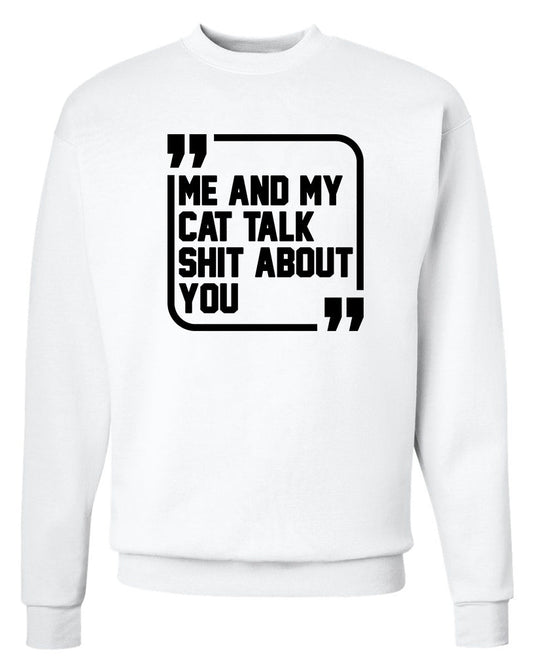 Unisex | Sh*t Talkers (Cat) | Crewneck Sweatshirt - Arm The Animals Clothing Co.