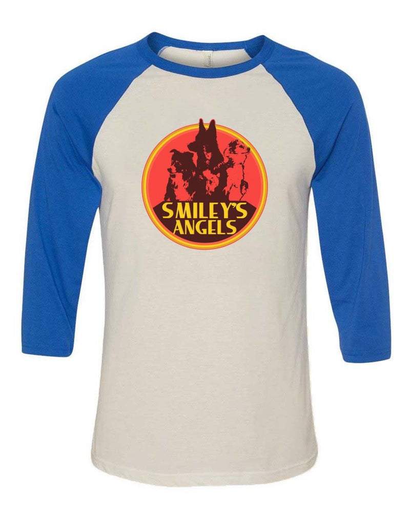 Load image into Gallery viewer, Unisex | Smiley&#39;s Angels | 3/4 Sleeve Raglan - Arm The Animals Clothing Co.
