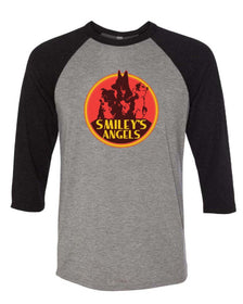 Unisex | Smiley's Angels | 3/4 Sleeve Raglan - Arm The Animals Clothing Co.