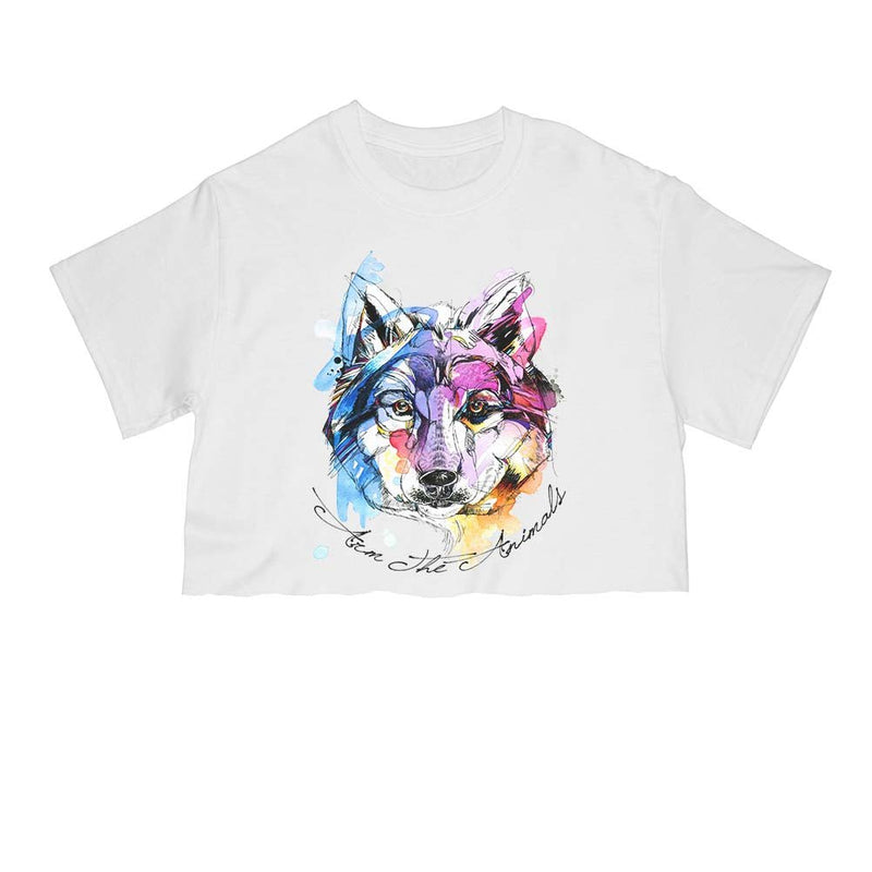 Load image into Gallery viewer, Unisex | Sunset Wolf | Cut Tee - Arm The Animals Clothing Co.
