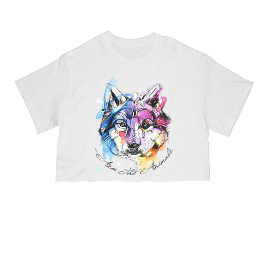 Unisex | Sunset Wolf | Cut Tee - Arm The Animals Clothing Co.