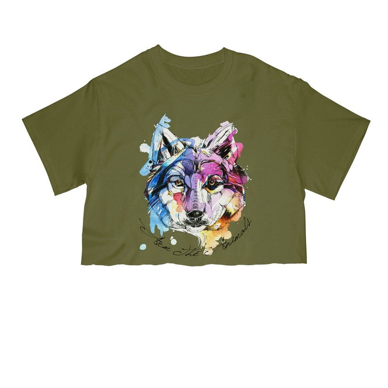 Load image into Gallery viewer, Unisex | Sunset Wolf | Cut Tee - Arm The Animals Clothing Co.
