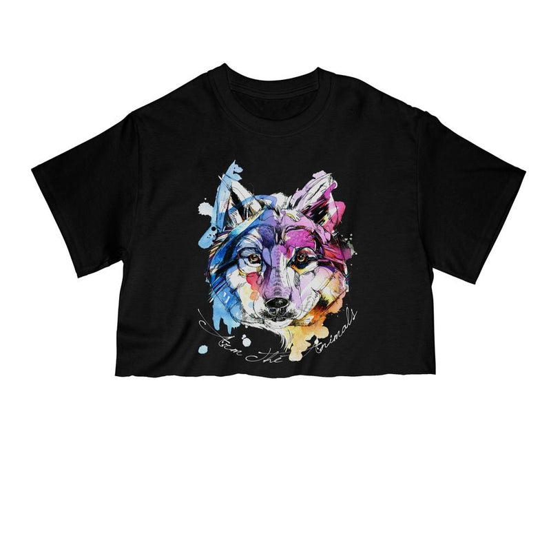 Load image into Gallery viewer, Unisex | Sunset Wolf | Cut Tee - Arm The Animals Clothing Co.

