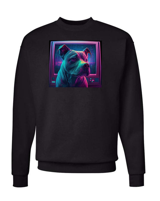Unisex | Synth Pittie | Crewneck Sweatshirt - Arm The Animals Clothing Co.