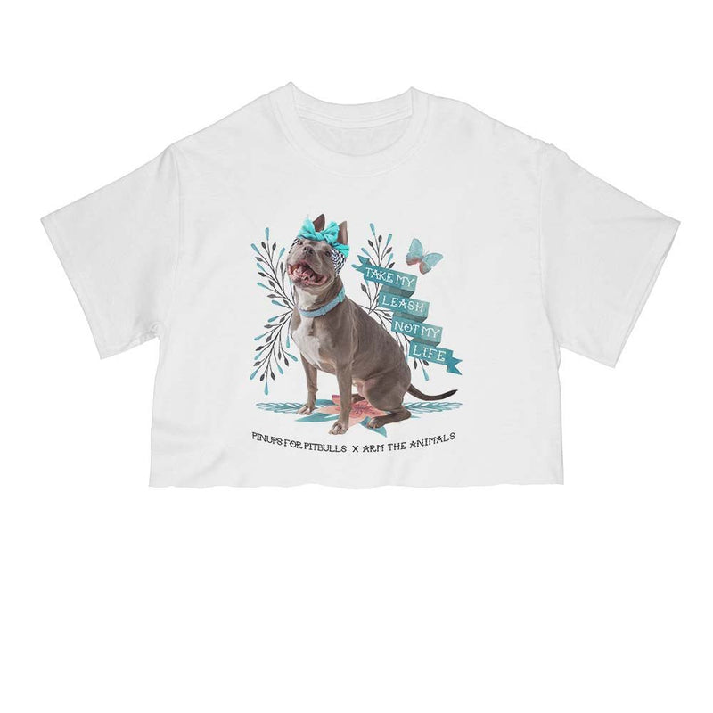 Load image into Gallery viewer, Unisex | Take My Leash Not My Life | Cut Tee - Arm The Animals Clothing Co.
