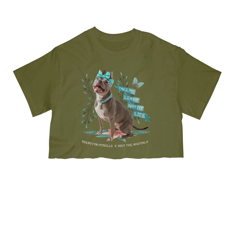 Load image into Gallery viewer, Unisex | Take My Leash Not My Life | Cut Tee - Arm The Animals Clothing Co.
