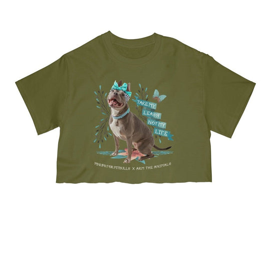 Unisex | Take My Leash Not My Life | Cut Tee - Arm The Animals Clothing Co.