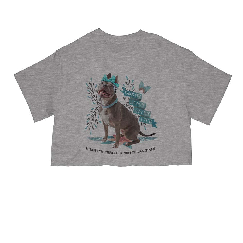 Load image into Gallery viewer, Unisex | Take My Leash Not My Life | Cut Tee - Arm The Animals Clothing Co.
